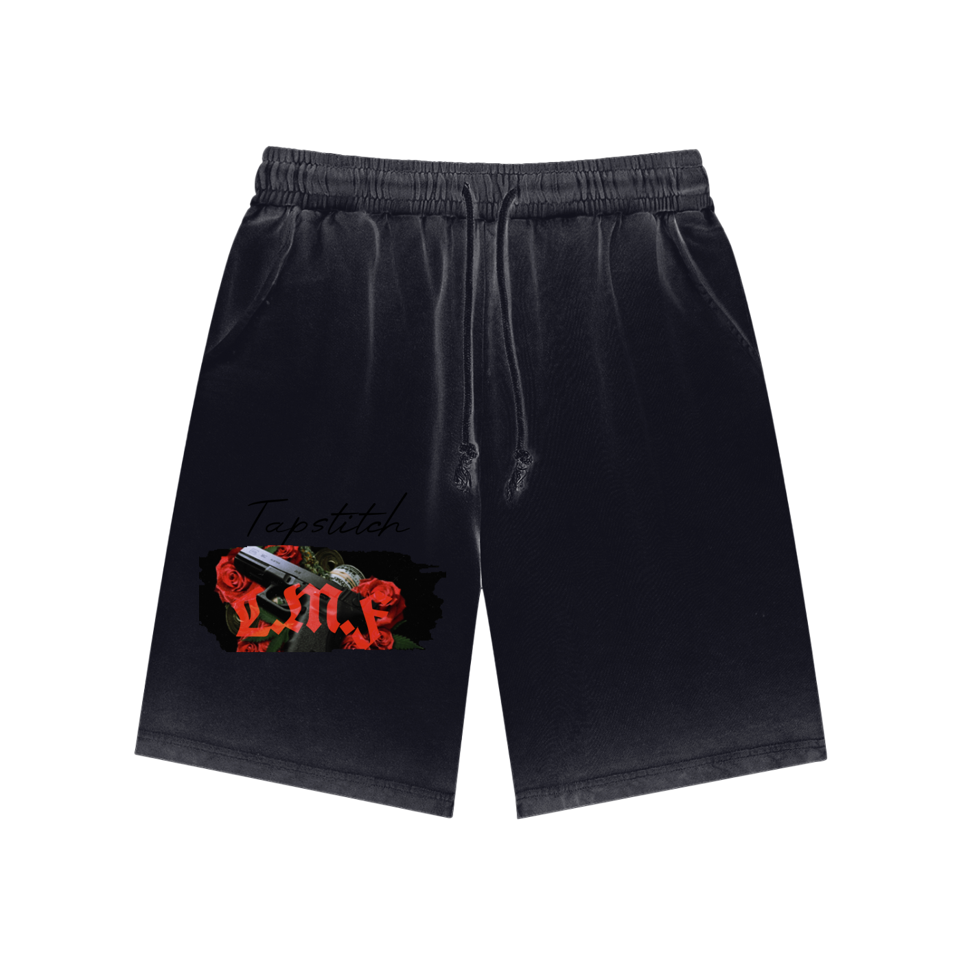 LMF Gunz & Roses Lux black shorts